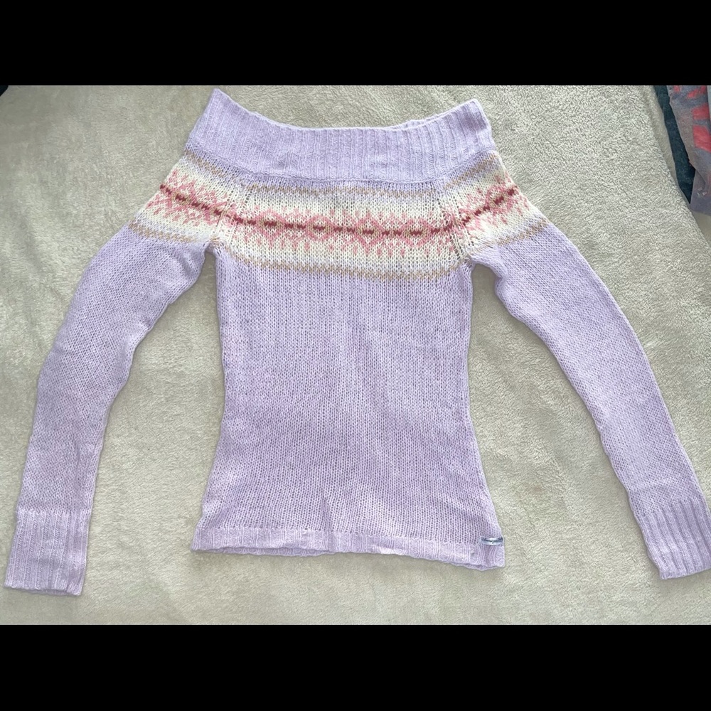 Vintage American Eagle Off-the-Shoulder Sweater